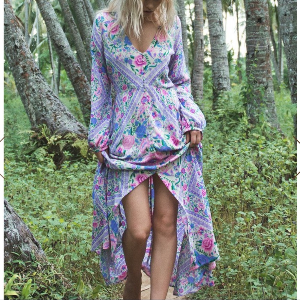 Babushka Mary Kate Maxi Dress - Picture 1 of 8